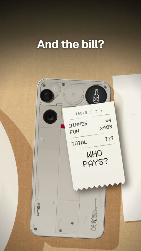 "And the bill?" Who pays.
